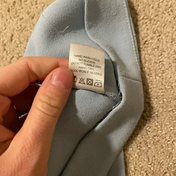 Lovers and Friends Danica silver blue off shoulder maxi gown - Picture 6 of 7